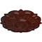 Ekena Millwork Deria Ceiling Medallion (Fits Canopies up to 6"), Hand-Painted Brushed Mahogany, 20 1/4"OD x 1 1/2"P CM20DRBMF - alternate 4